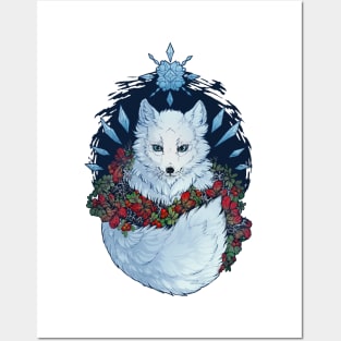 Float Ice Fox Posters and Art